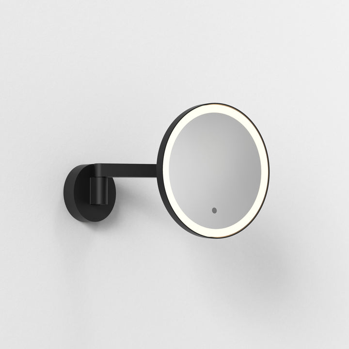 Astro 1447001 Nagoya 2 Light Bathroom Magnifying Mirror Matt Black