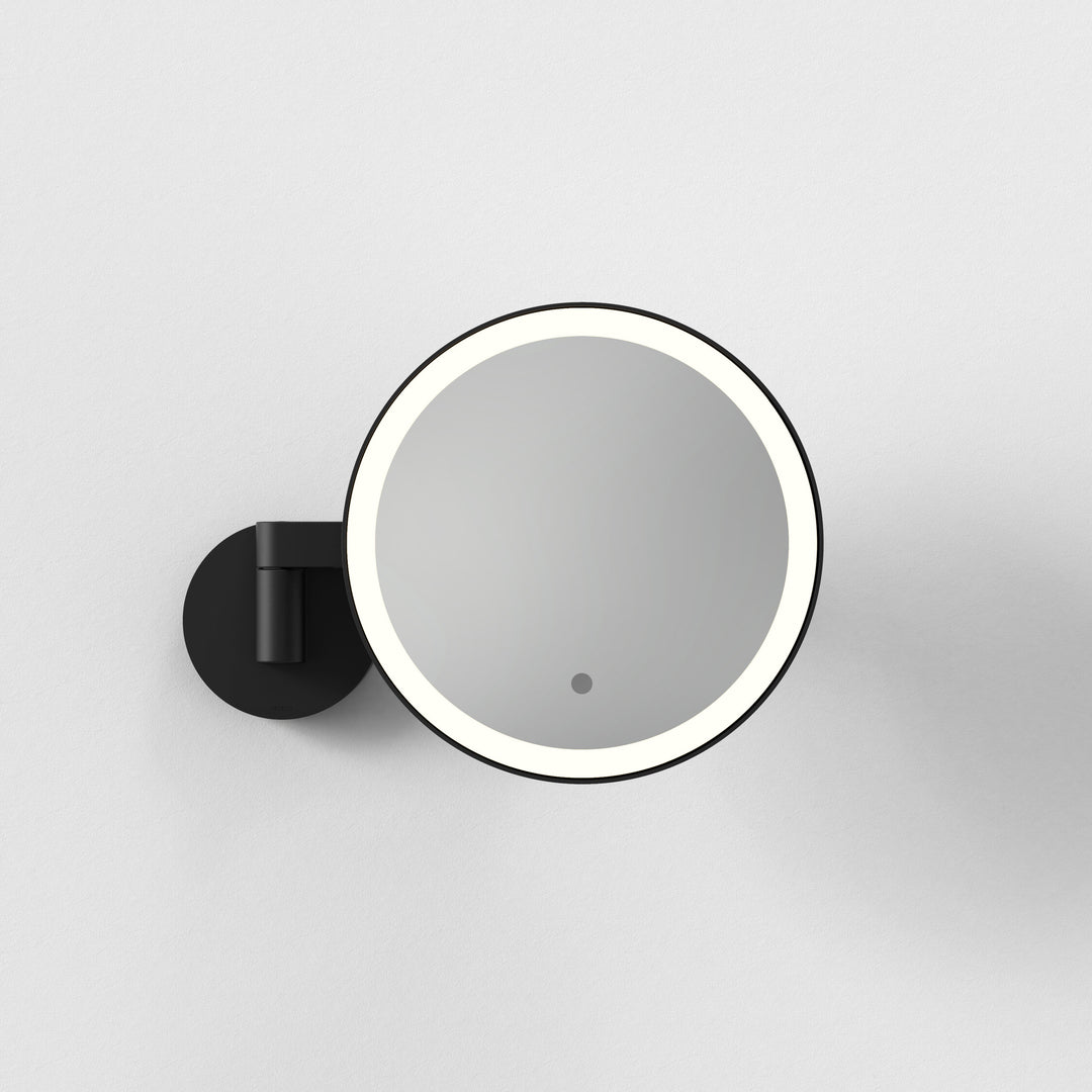 Astro 1447001 Nagoya 2 Light Bathroom Magnifying Mirror Matt Black
