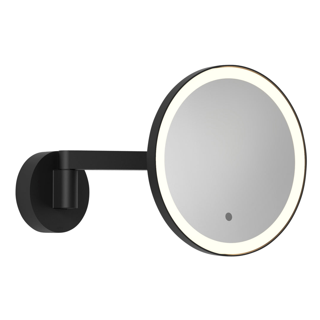 Astro 1447001 Nagoya 2 Light Bathroom Magnifying Mirror Matt Black