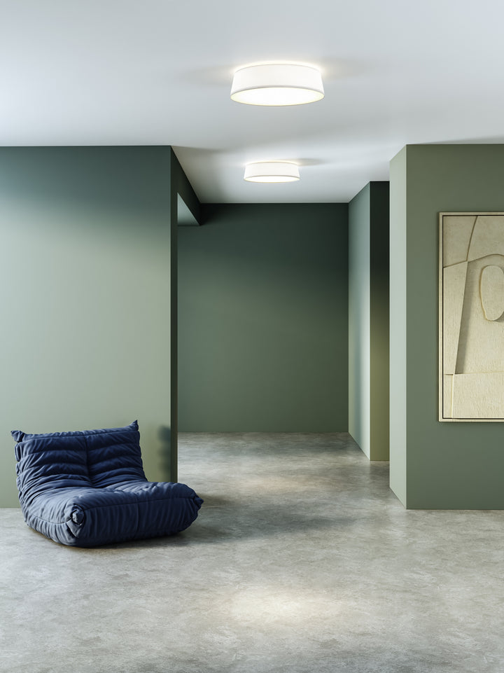 Astro 1471001 Fife 530 3 Light Ceiling Light White Fabric