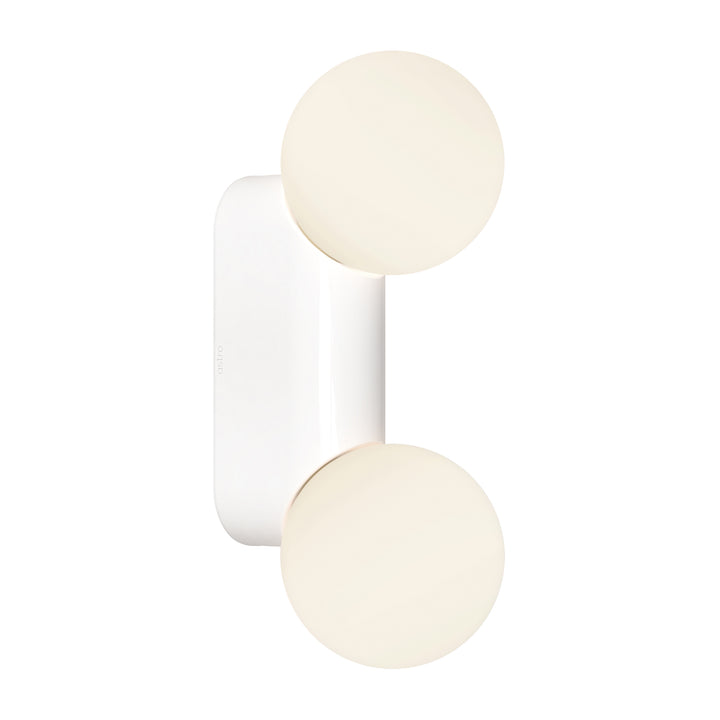 Astro 1472002 Lyra Twin Bathroom Wall Light Gloss Glaze White