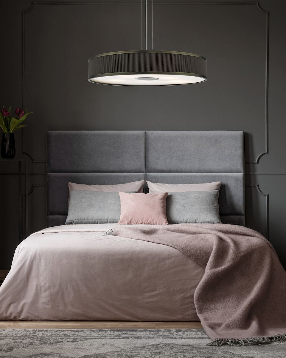 Dar Lighting ALV1739 | Alvaro 6-Light Pendant | Antique Bronze & Mushroom Brown