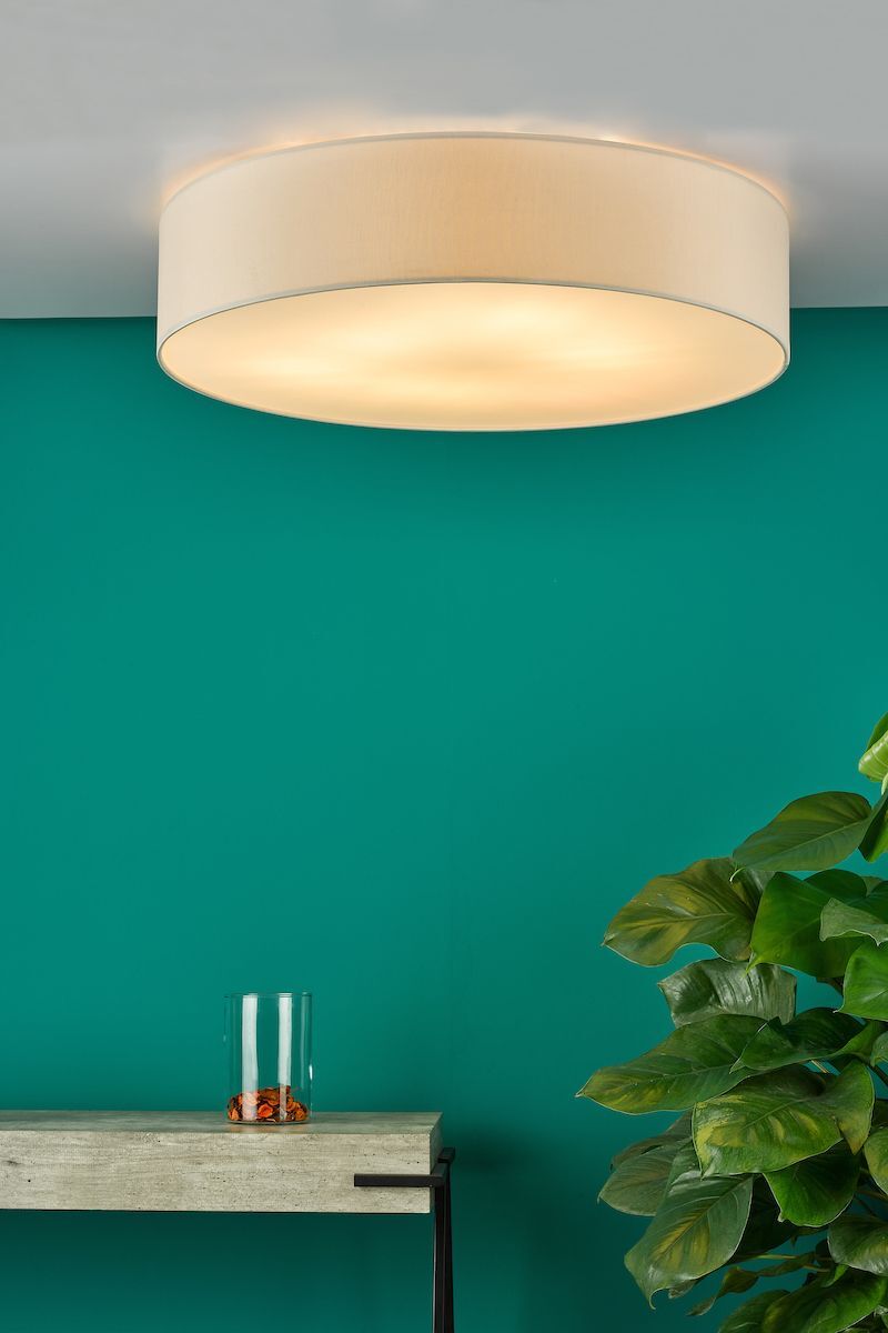 Dar CIE4801 | Cierro | 6-Light Flush Mount in Taupe with Diffuser