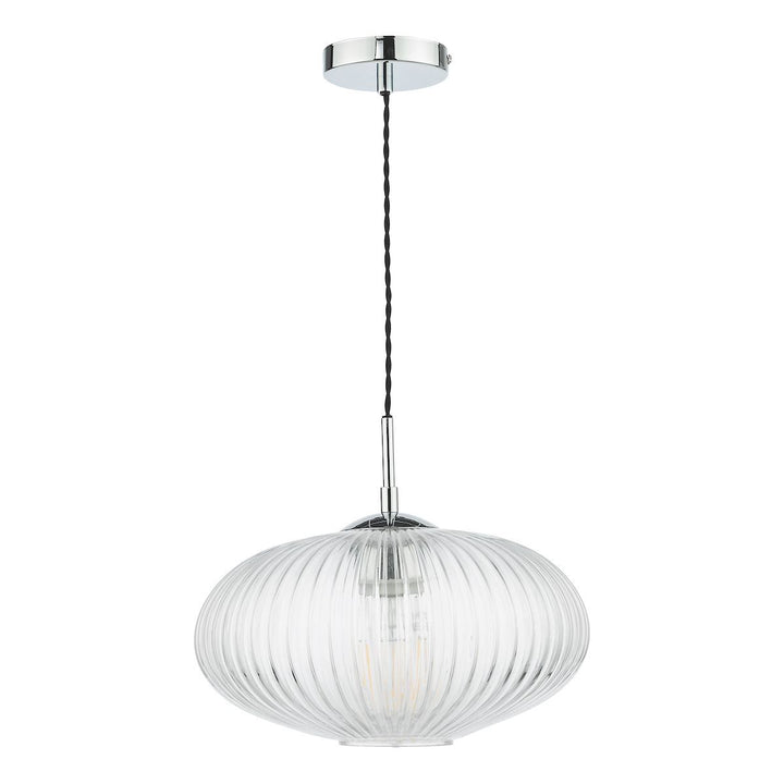 Dar EDM0150 | Edmond | Single Pendant Light | Polished Chrome