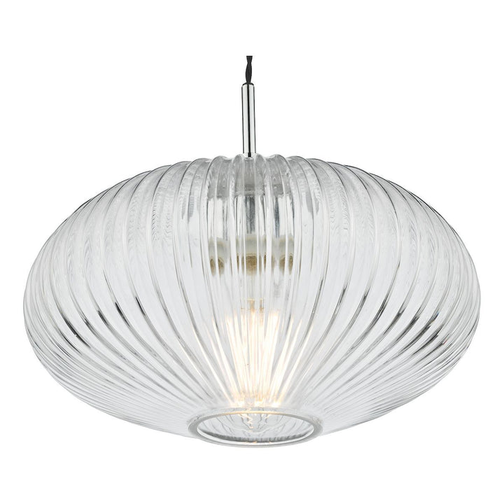 Dar EDM0150 | Edmond | Single Pendant Light | Polished Chrome