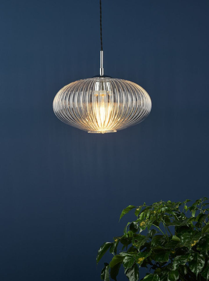 Dar EDM0150 | Edmond | Single Pendant Light | Polished Chrome