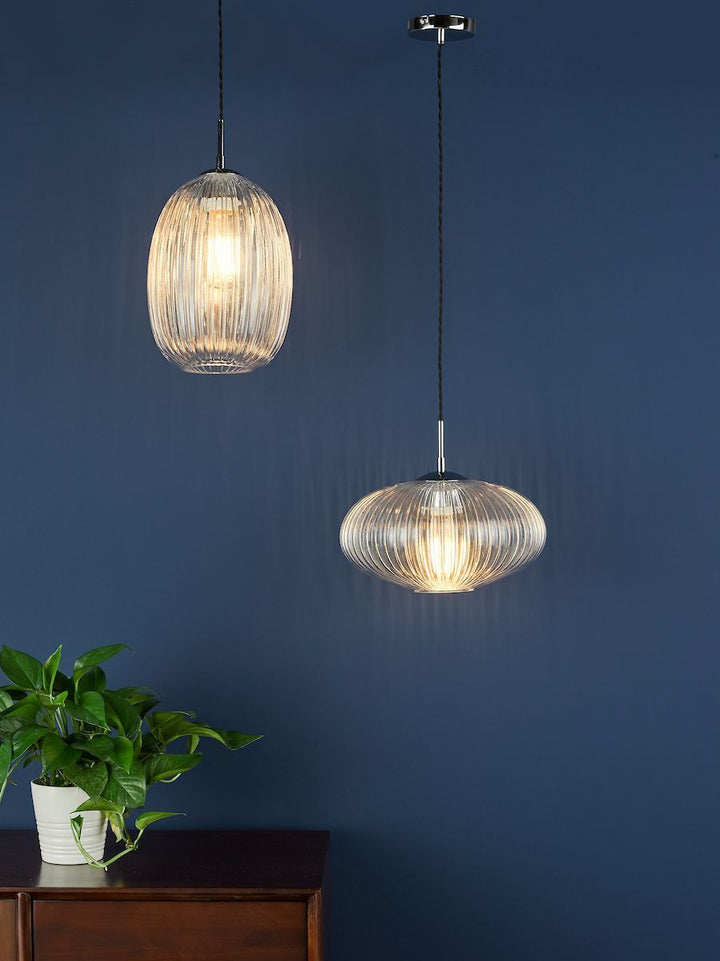 Dar EDM0150 | Edmond | Single Pendant Light | Polished Chrome