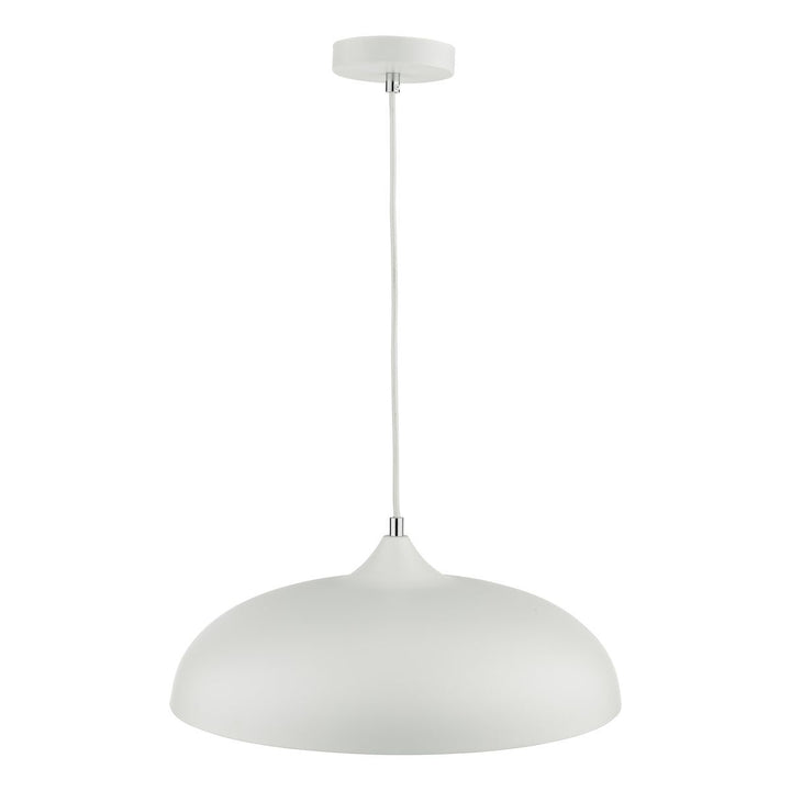 Dar KAE012 Kaelan 1 Light Single Pendant White