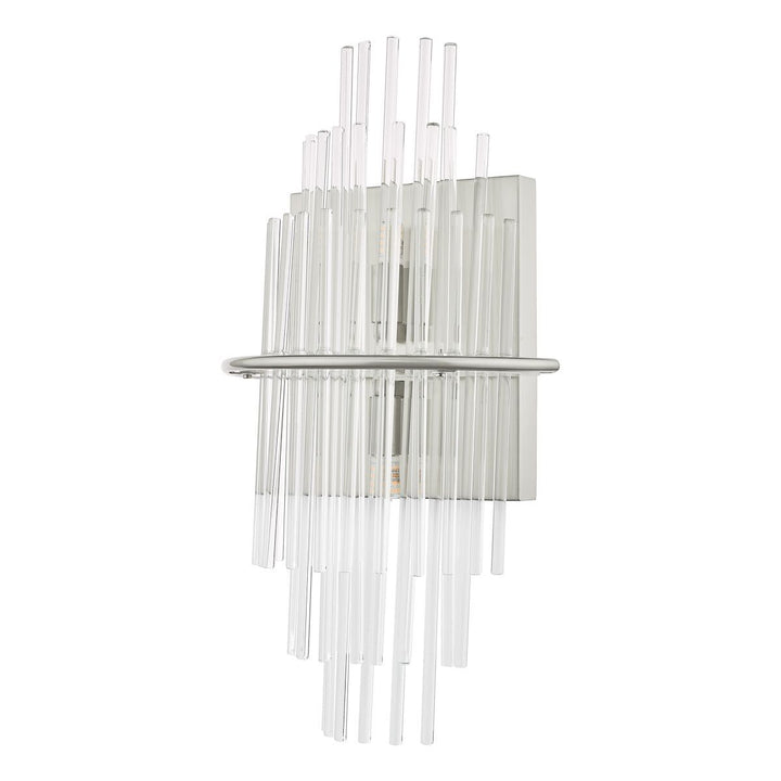 Dar LUK0950 | Lukas | 2 Light Wall Light | Polished Chrome & Glass