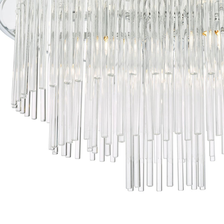 Dar LUK1750 | Lukas | 13 Light Pendant | Polished Chrome & Glass