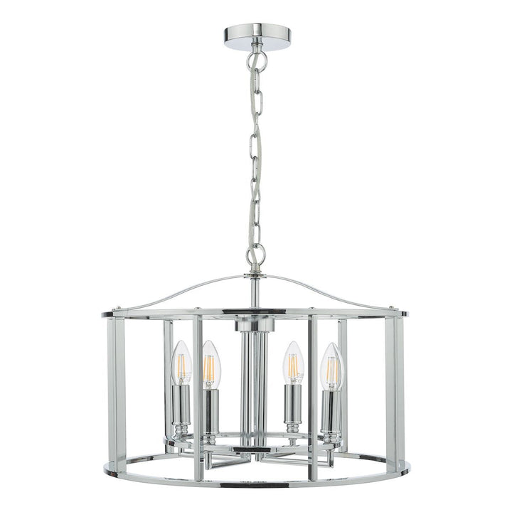 Dar MYK0450 | Myka | 4-Light Pendant in Polished Chrome