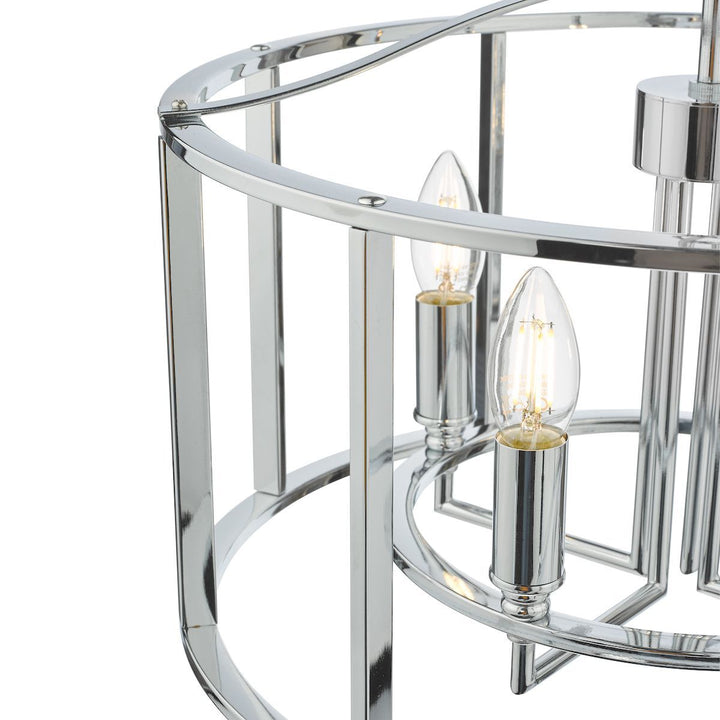 Dar MYK0450 | Myka | 4-Light Pendant in Polished Chrome