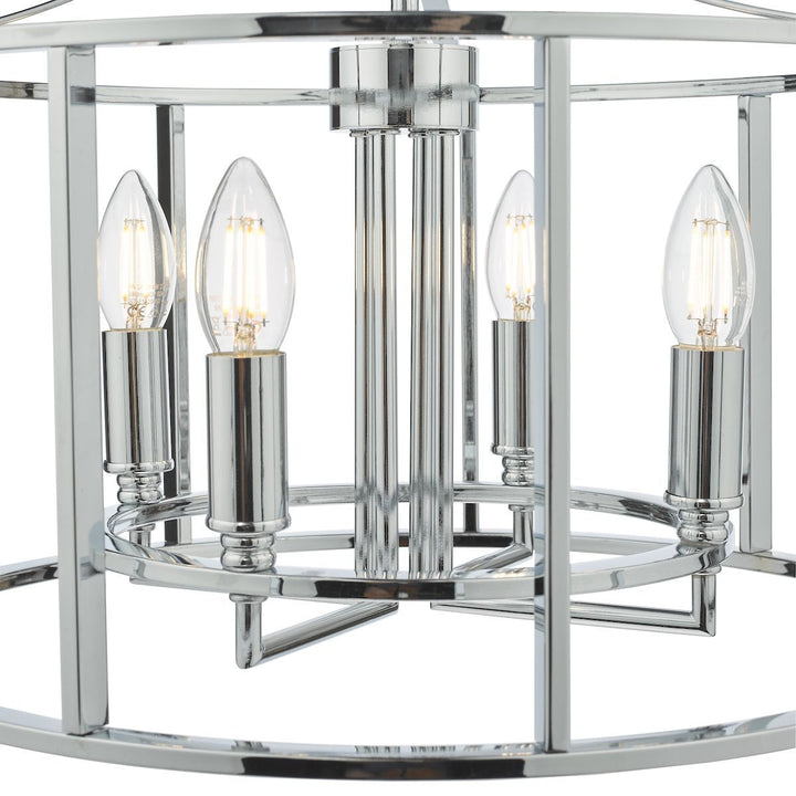 Dar MYK0450 | Myka | 4-Light Pendant in Polished Chrome