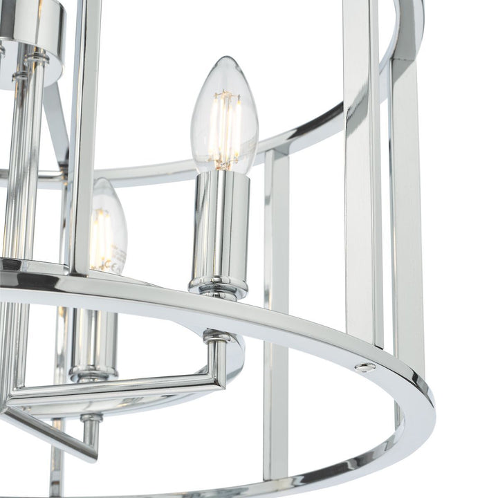 Dar MYK0450 | Myka | 4-Light Pendant in Polished Chrome
