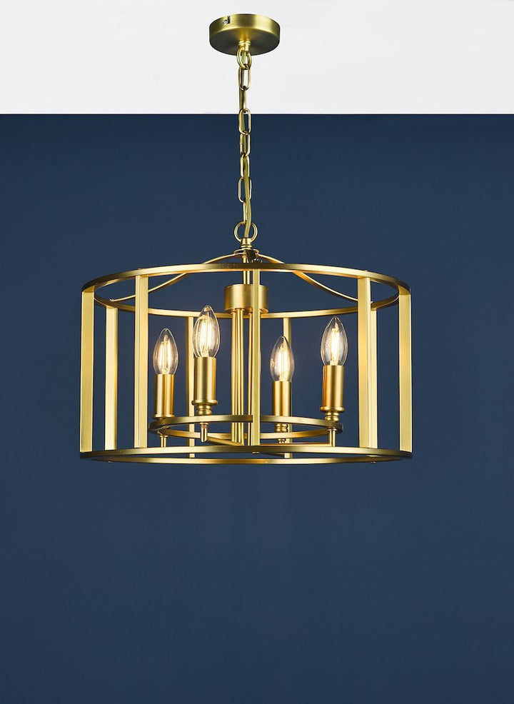 Dar MYK0450 | Myka | 4-Light Pendant in Polished Chrome