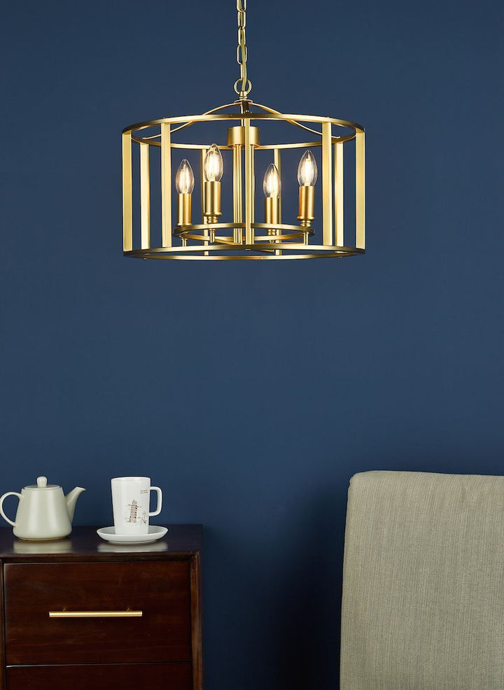 Dar MYK0450 | Myka | 4-Light Pendant in Polished Chrome