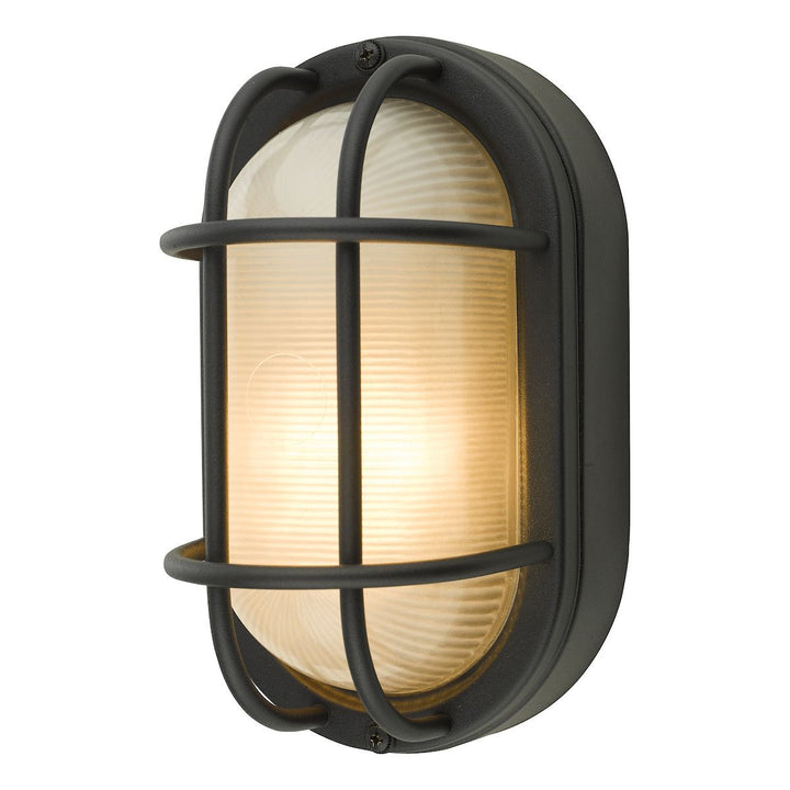 Dar SAL5222 | Salcombe | Small Outdoor Wall Light | Matt Black | IP44