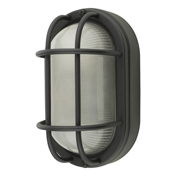 Dar SAL5222 | Salcombe | Small Outdoor Wall Light | Matt Black | IP44