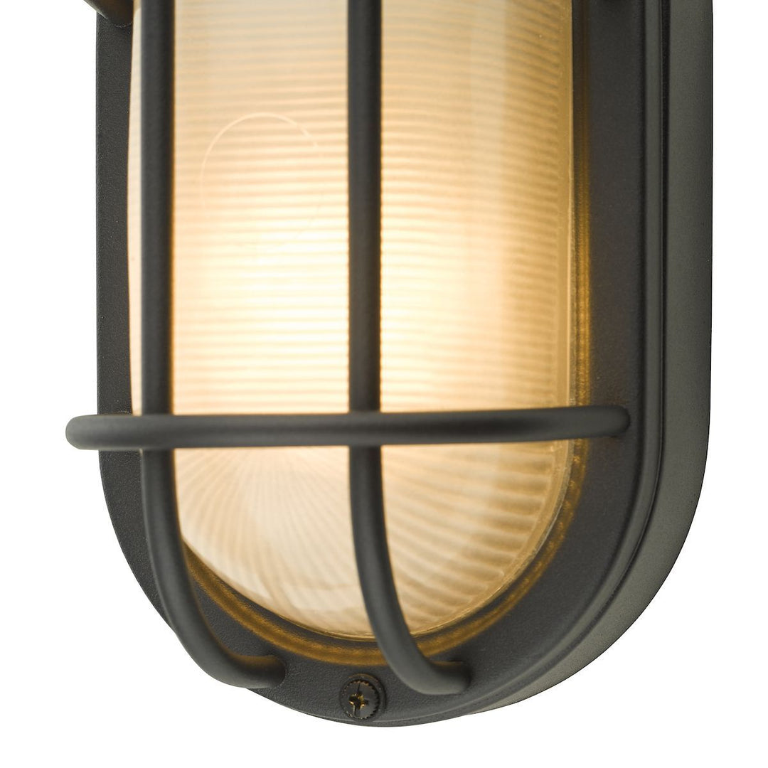 Dar SAL5222 | Salcombe | Small Outdoor Wall Light | Matt Black | IP44