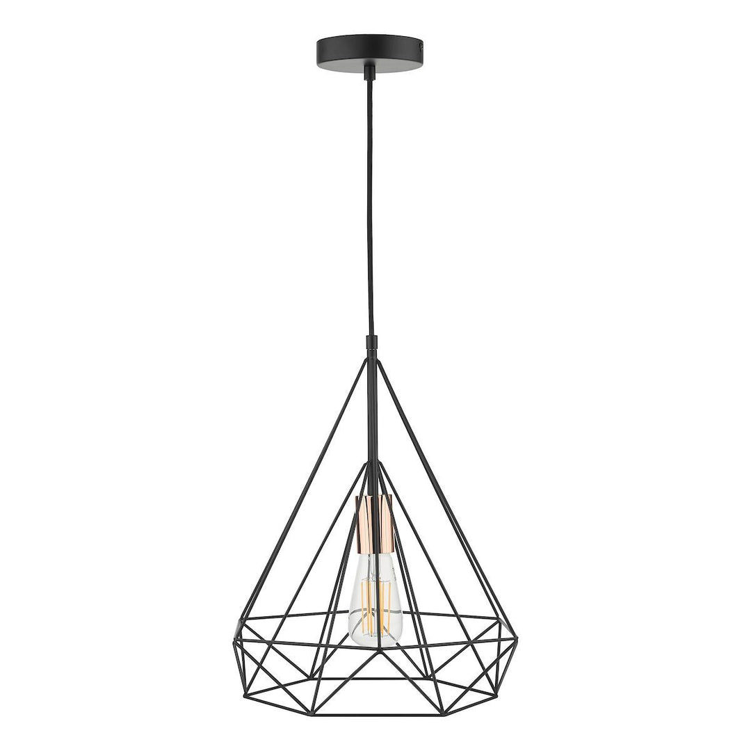 Dar SWO0122 | Sword Pendant | Black Frame with Copper Accent