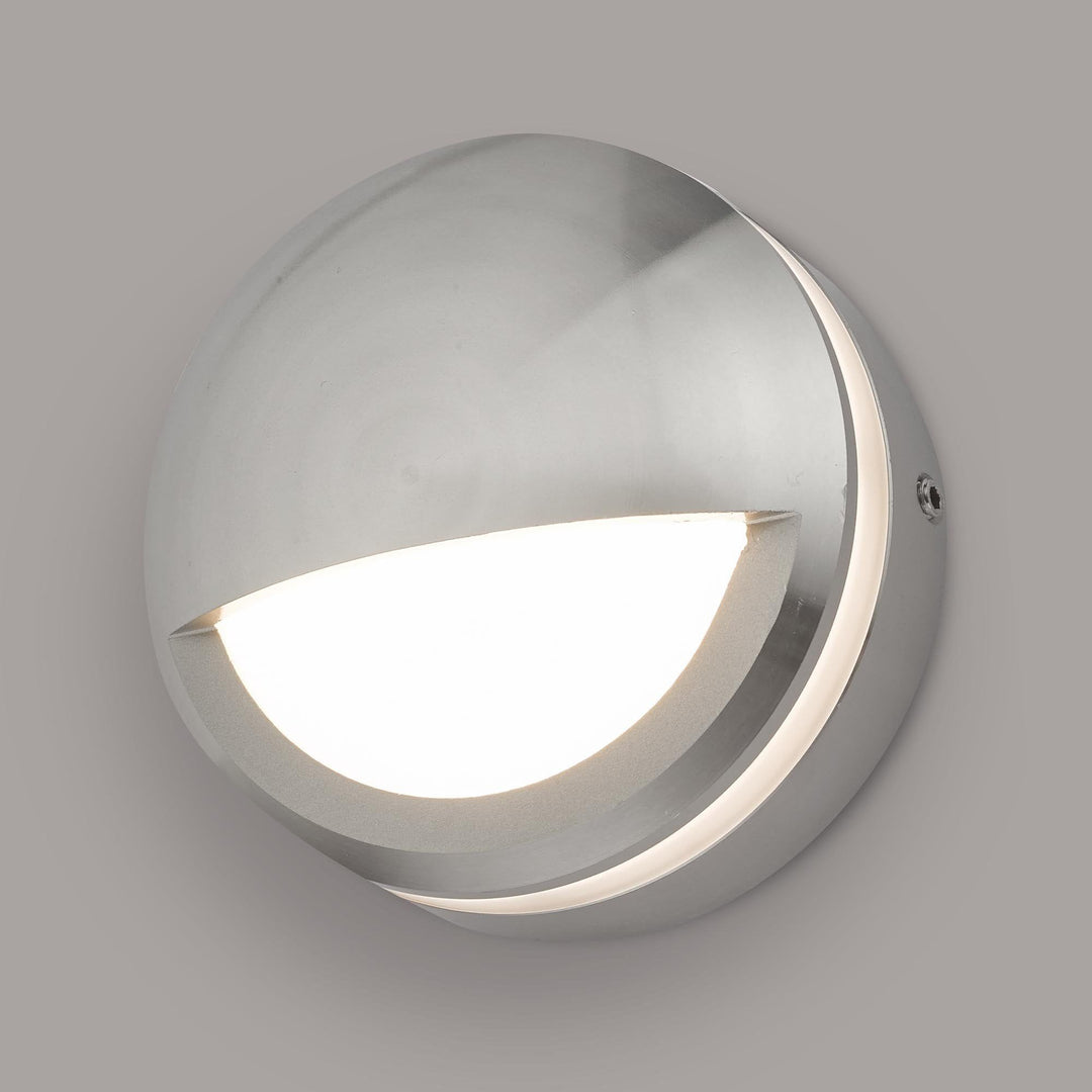 Dar Lighting AKO3268 | Akos LED Wall Light | Aluminium Eyelid Design