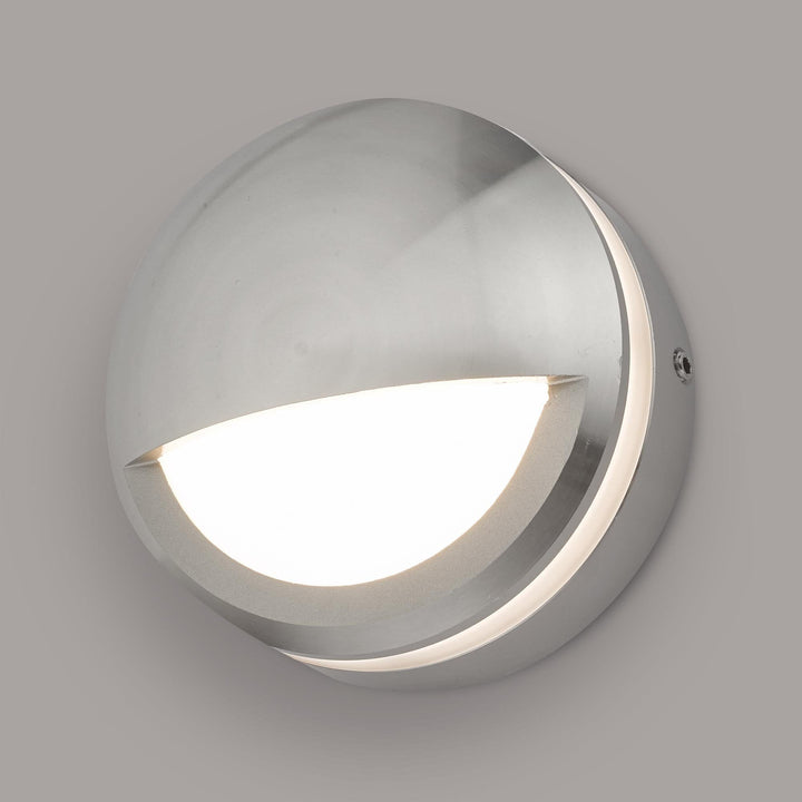 Dar Lighting AKO3268 | Akos LED Wall Light | Aluminium Eyelid Design