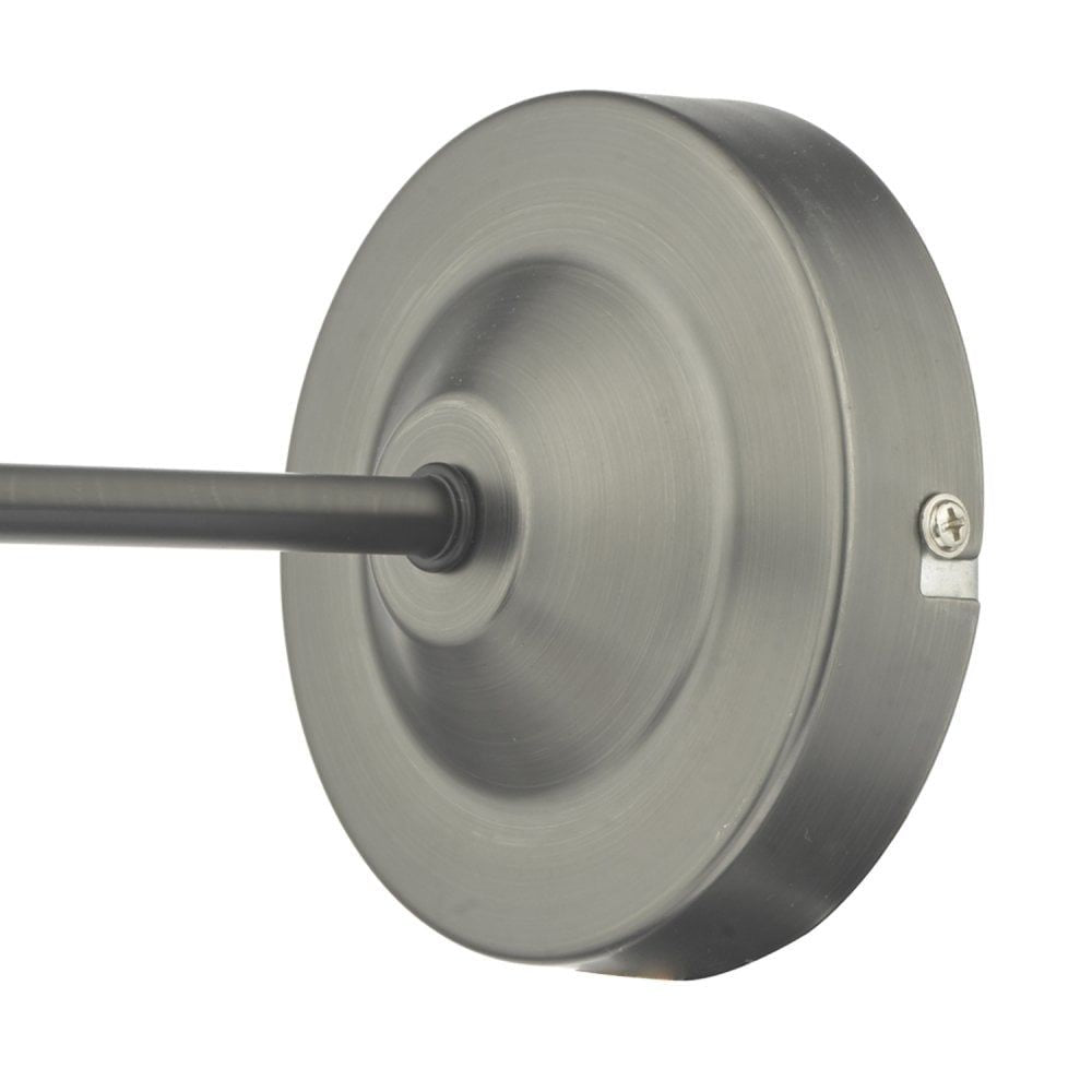 Dar ARV0761 | Arvin Wall Light | Antique Chrome & Clear Glass