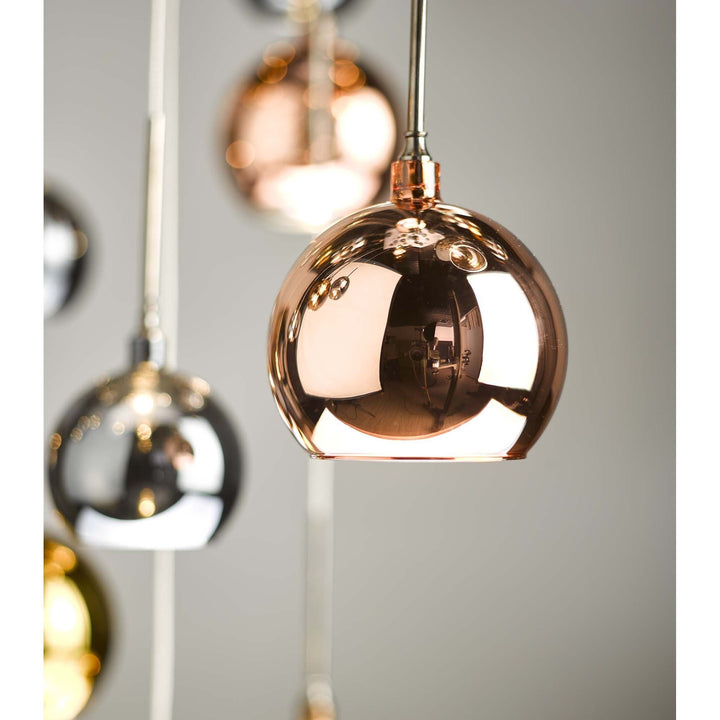 Dar AUR3364 | Aurelia Cluster Pendant | 30 Light | Copper, Bronze & Black Chrome