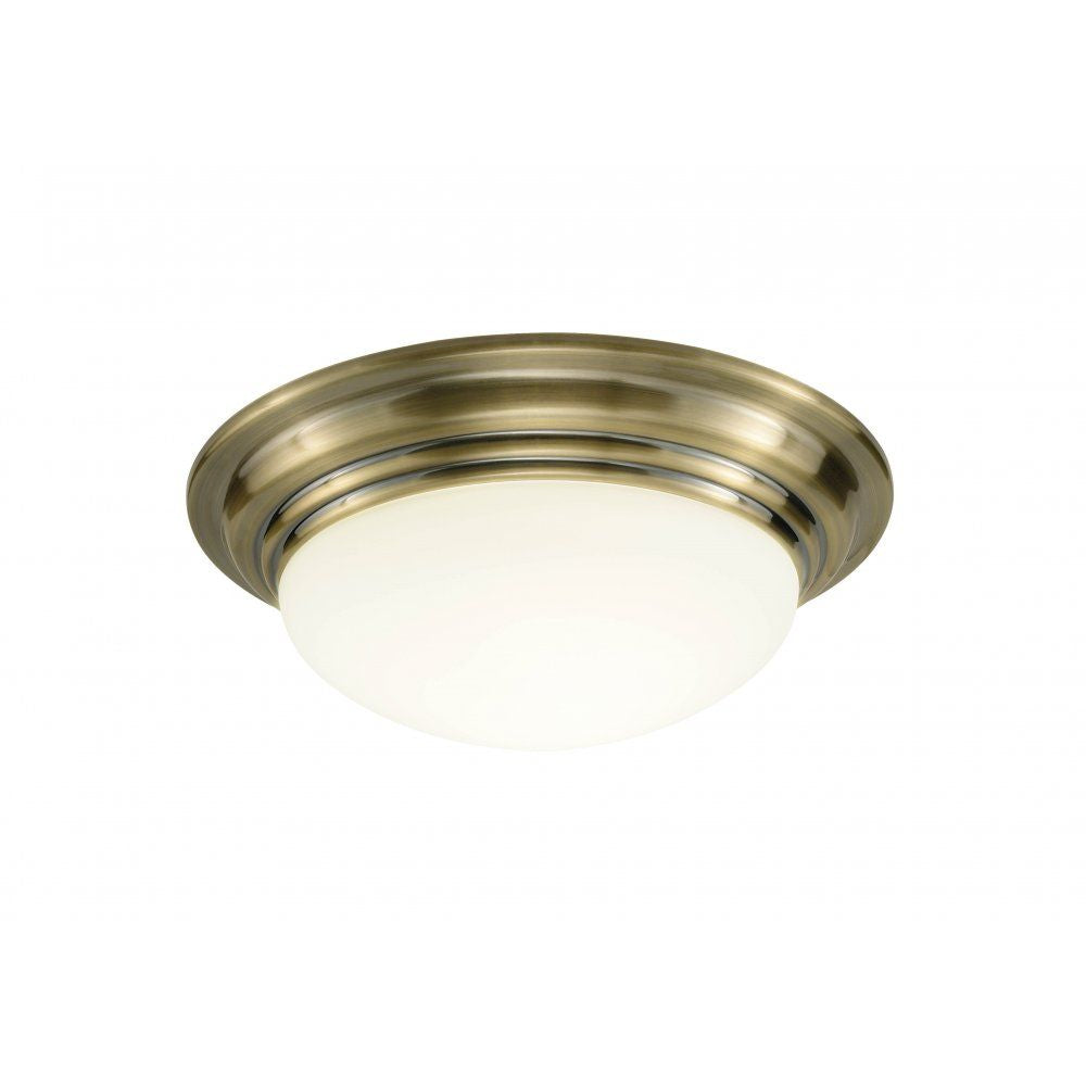 Dar BAR5075 | Barclay | Antique Brass | Bathroom Ceiling Light