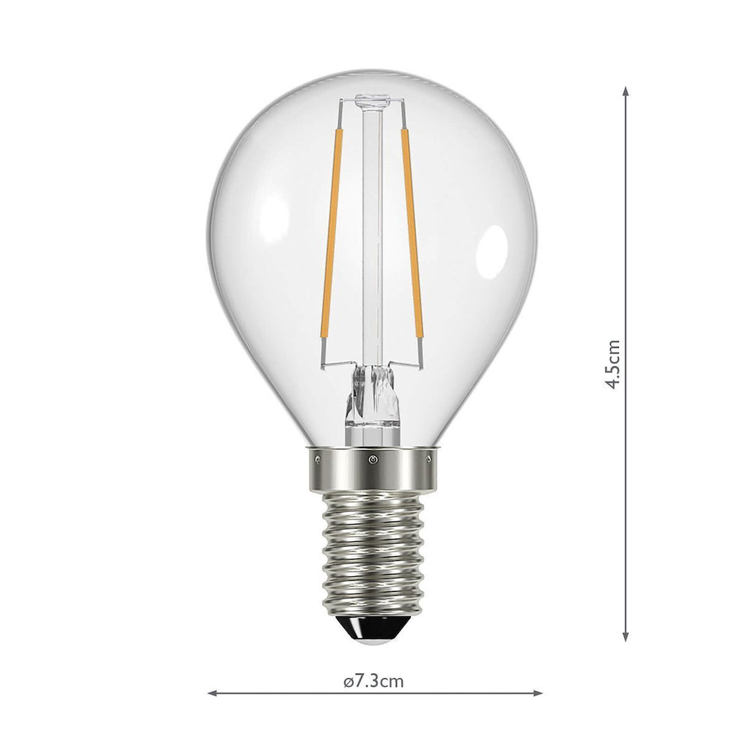 Dar BUL-E14-LED-15-I E14 Golf Ball 4w LED Single Bulb Warm White Dimmable