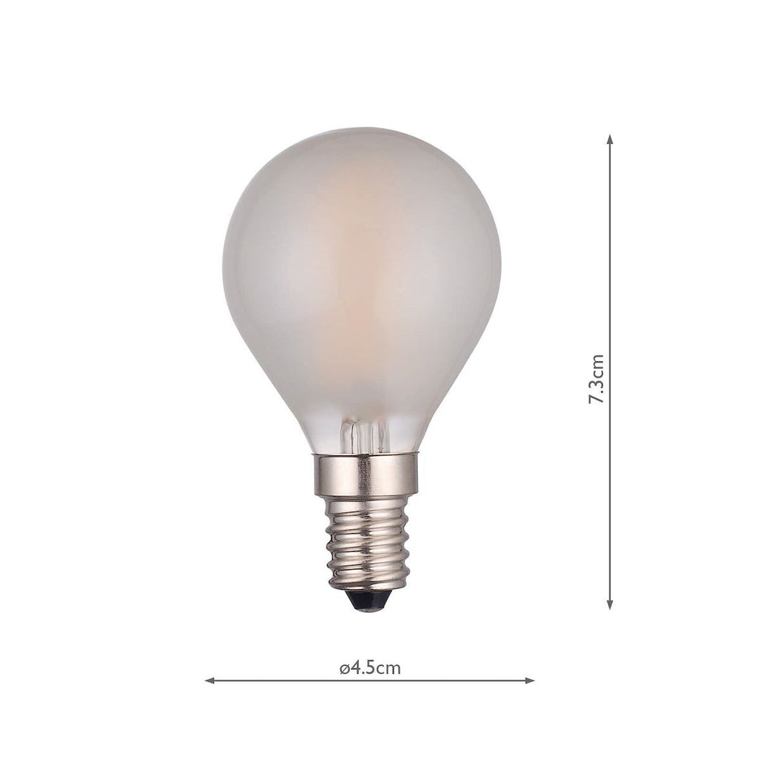 Dar BUL-E14-LED-3-I E14 Golf Ball 4w LED Single Bulb Warm White Dimmable