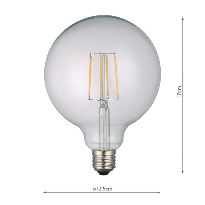 Dar BUL-E27-LED-20-I E27 Globe 6w LED Single Bulb Warm White Dimmable