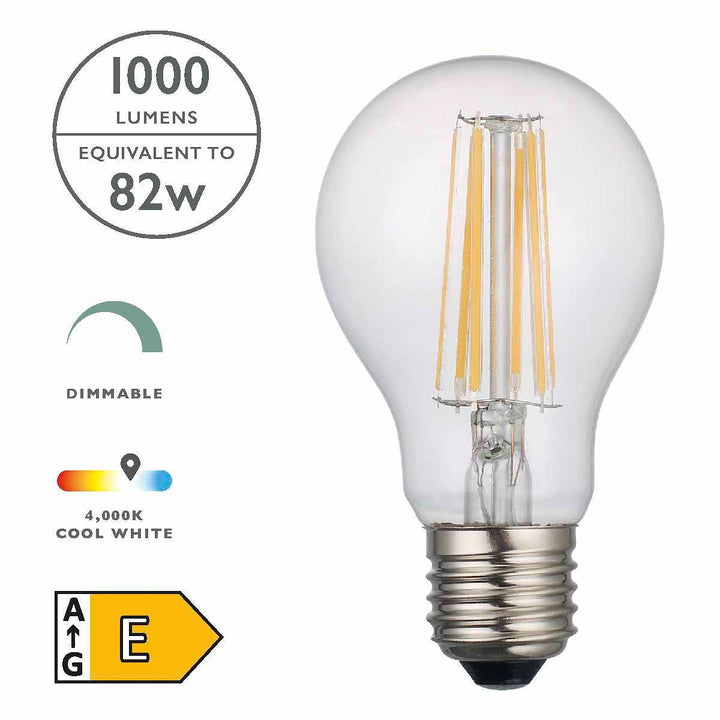 Dar BUL-E27-LED-27-I | E27 GLS 8W LED Bulb | Cool White | Dimmable