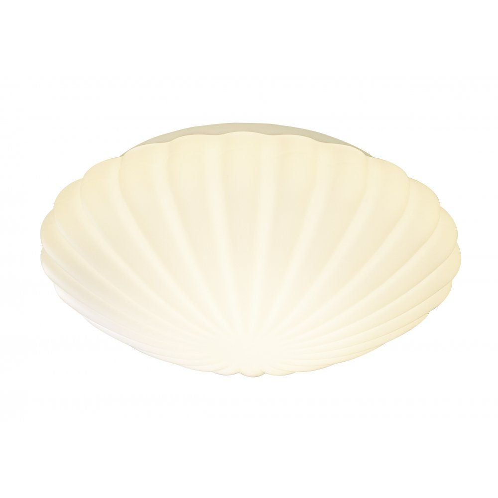 Dar CAF502 | Cafe Flush Ceiling Light | Glass Acrylic