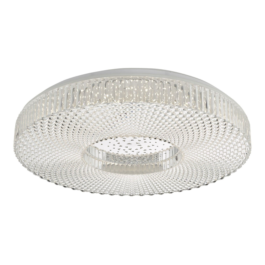 Dar CIM4808 | Cimona | Acrylic LED Flush Ceiling Light | Large