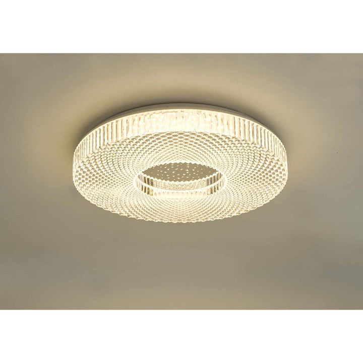 Dar CIM4808 | Cimona | Acrylic LED Flush Ceiling Light | Large