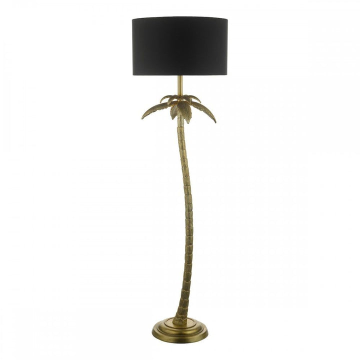 Dar Lighting COC4935 | Coco | Floor Lamp with Shade | Antique Gold