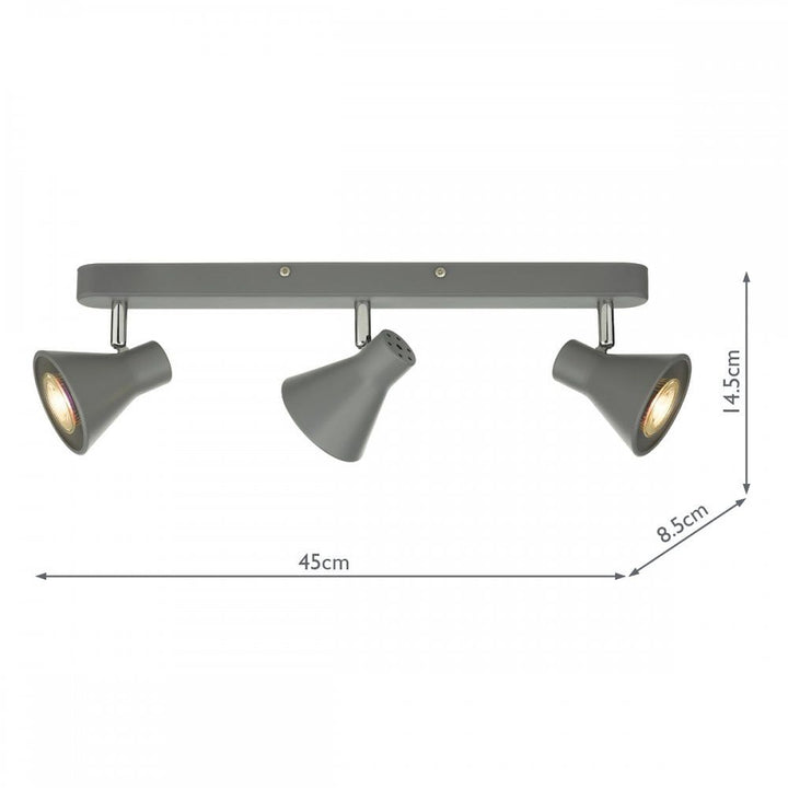 Dar DIZ7339 Diza 3 Light Bar Spotlight Matt Grey