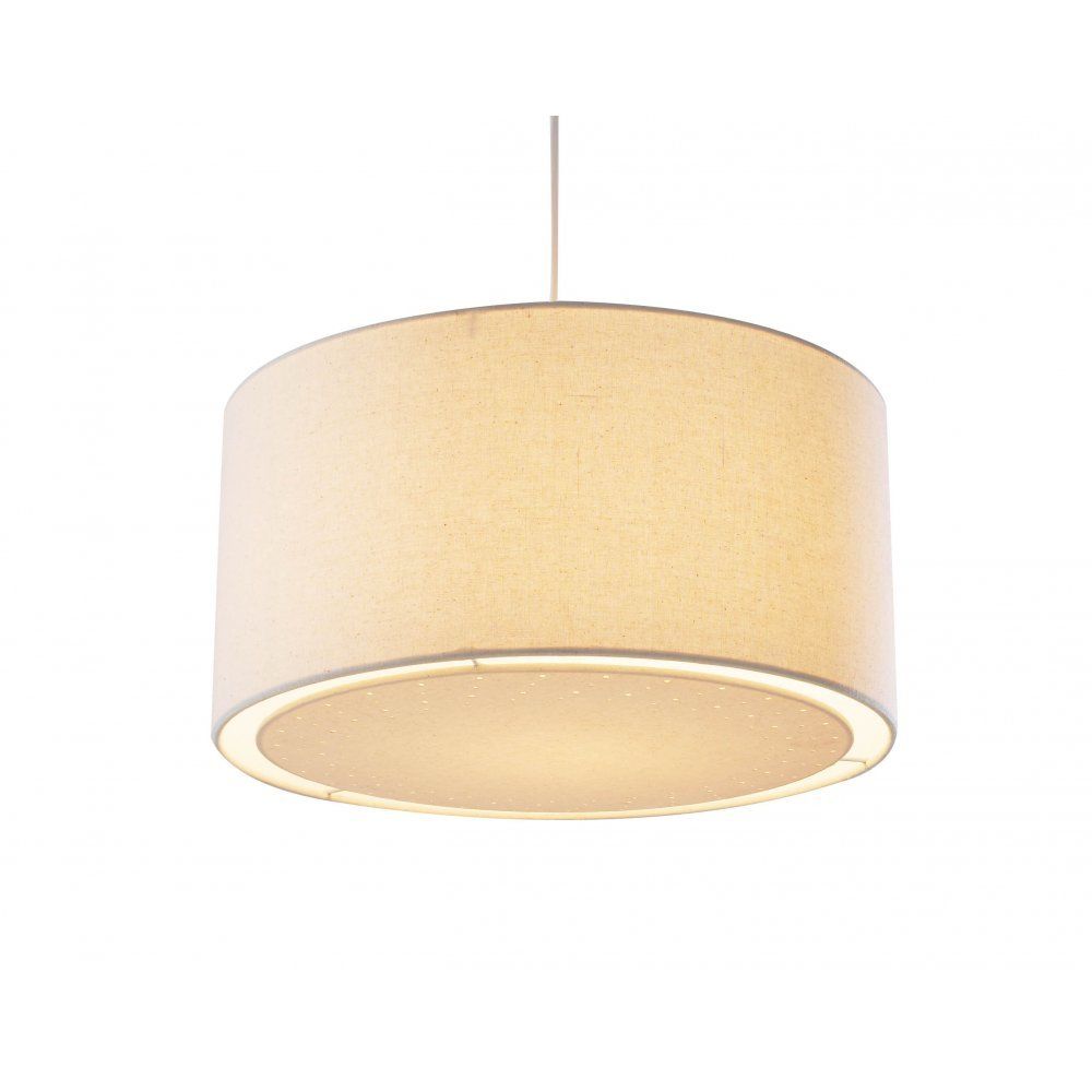 Dar EDW6533 | Edward | Non-Electric Cream Pendant | Shade