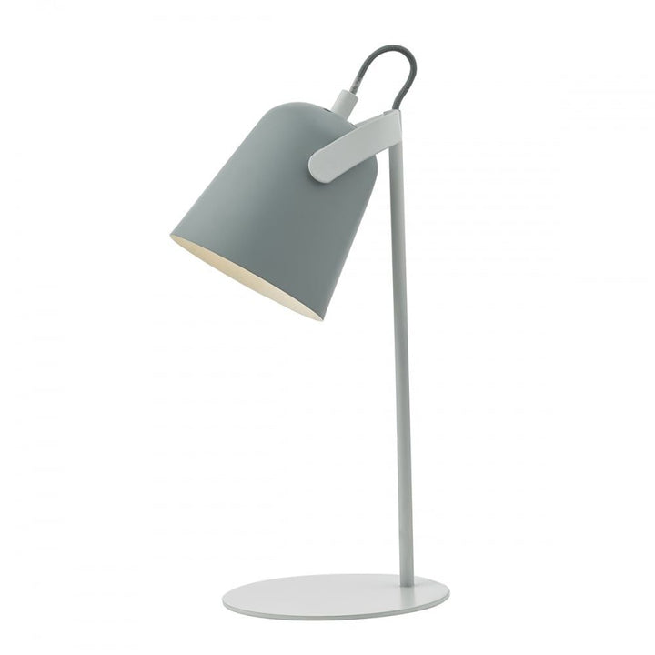 Dar EFF4139 Effie Table Lamp Soft Matt Grey And White