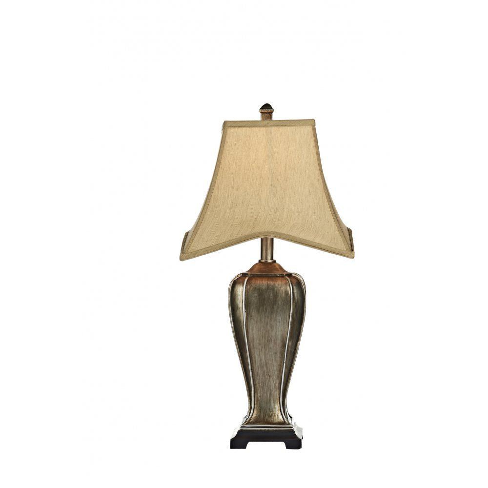 Dar EML4235/X | Emlyn | Table Lamp | Silver and Gold | With Shade