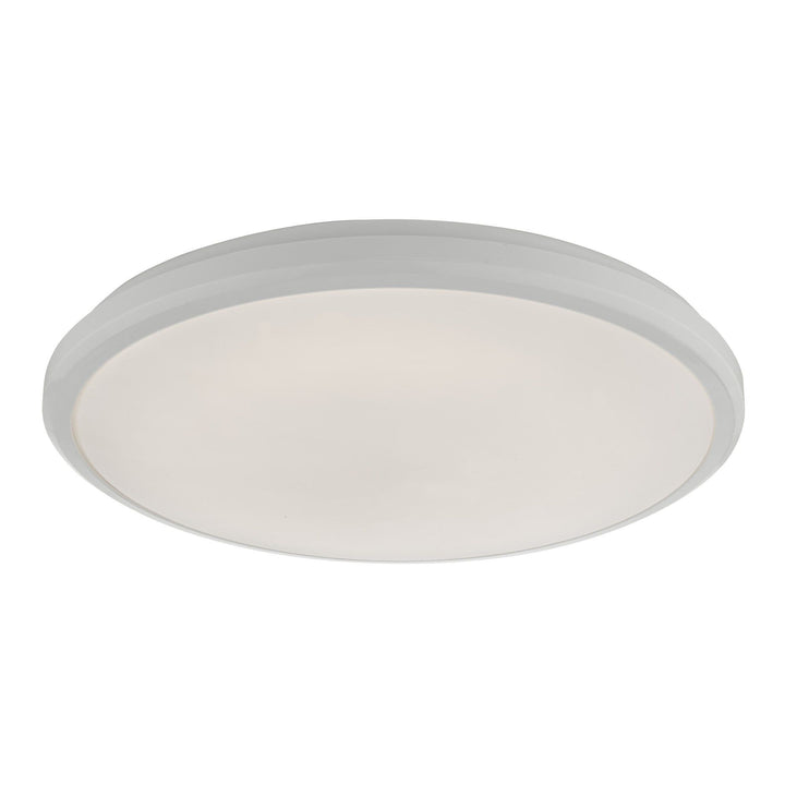 Dar EMM522 | Emmett | Flush LED Light | White Acrylic | Medium | IP44