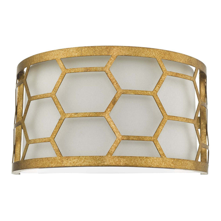 Dar EPS0712 | Epstein | Wall Light | Gold Leaf | Ivory Shade