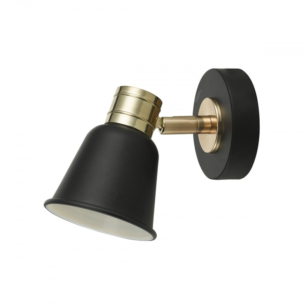 Dar FRY0754 | Fry | Single Wall Spot Light | Black & Rose Gold
