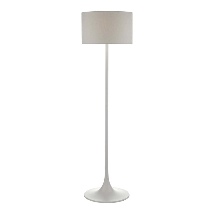 Dar FUN4939 | Tulip Base Floor Lamp | Grey with Matching Shade