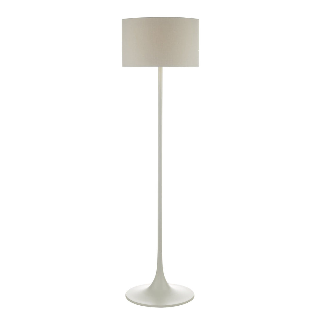 Dar FUN4939 | Tulip Base Floor Lamp | Grey with Matching Shade