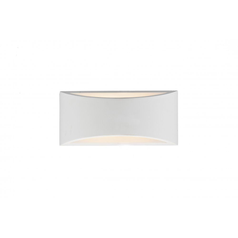 Dar HOV372 | Hove Wall Bracket | Large White Plaster Light Fixture