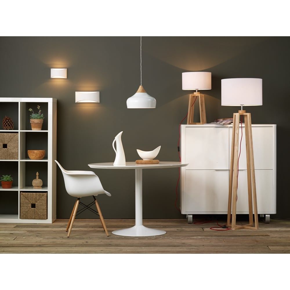 Dar HOV372 | Hove Wall Bracket | Large White Plaster Light Fixture