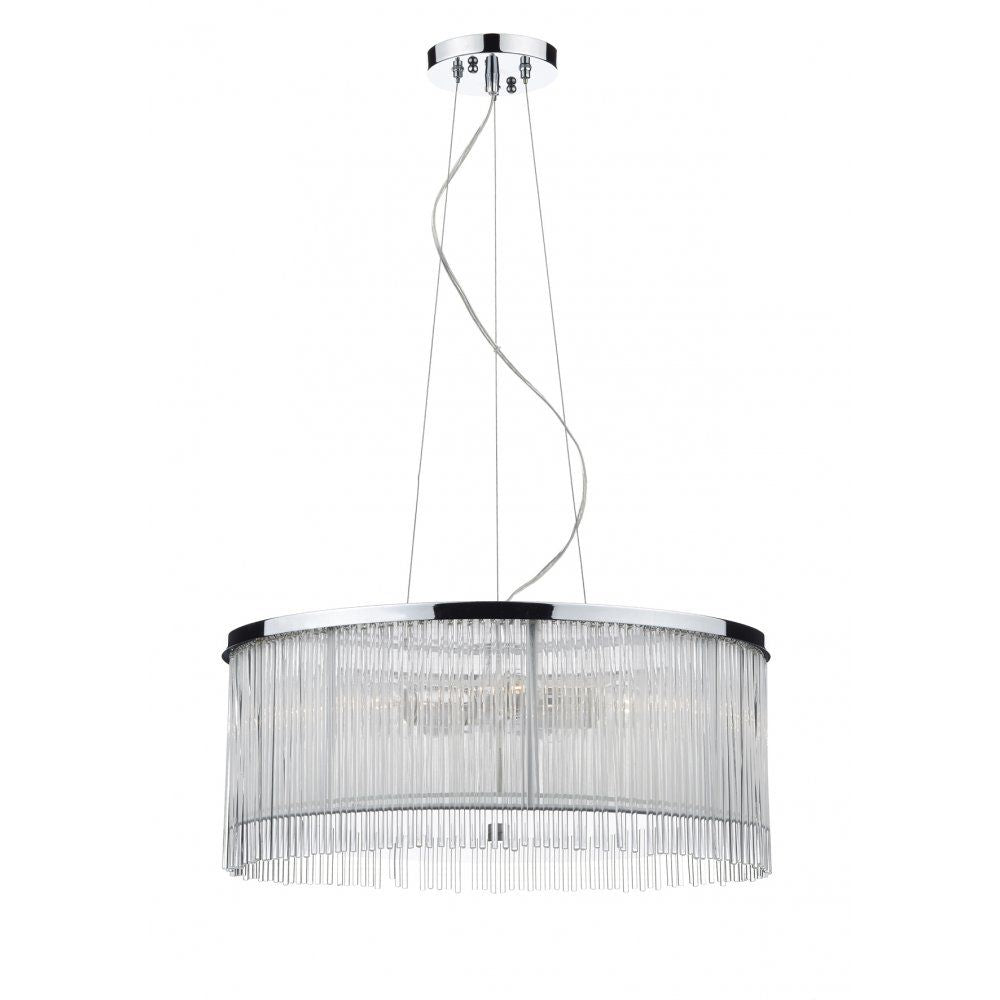 Dar JAP032 | Japan 3 Light Pendant | White