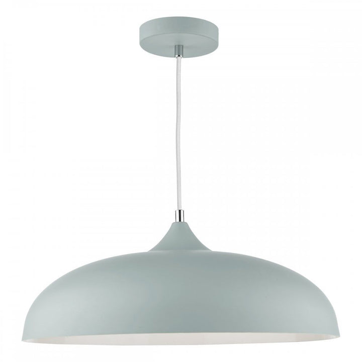 Dar KAE0139 Kaelan 1 Light Pendant Soft Matt Grey